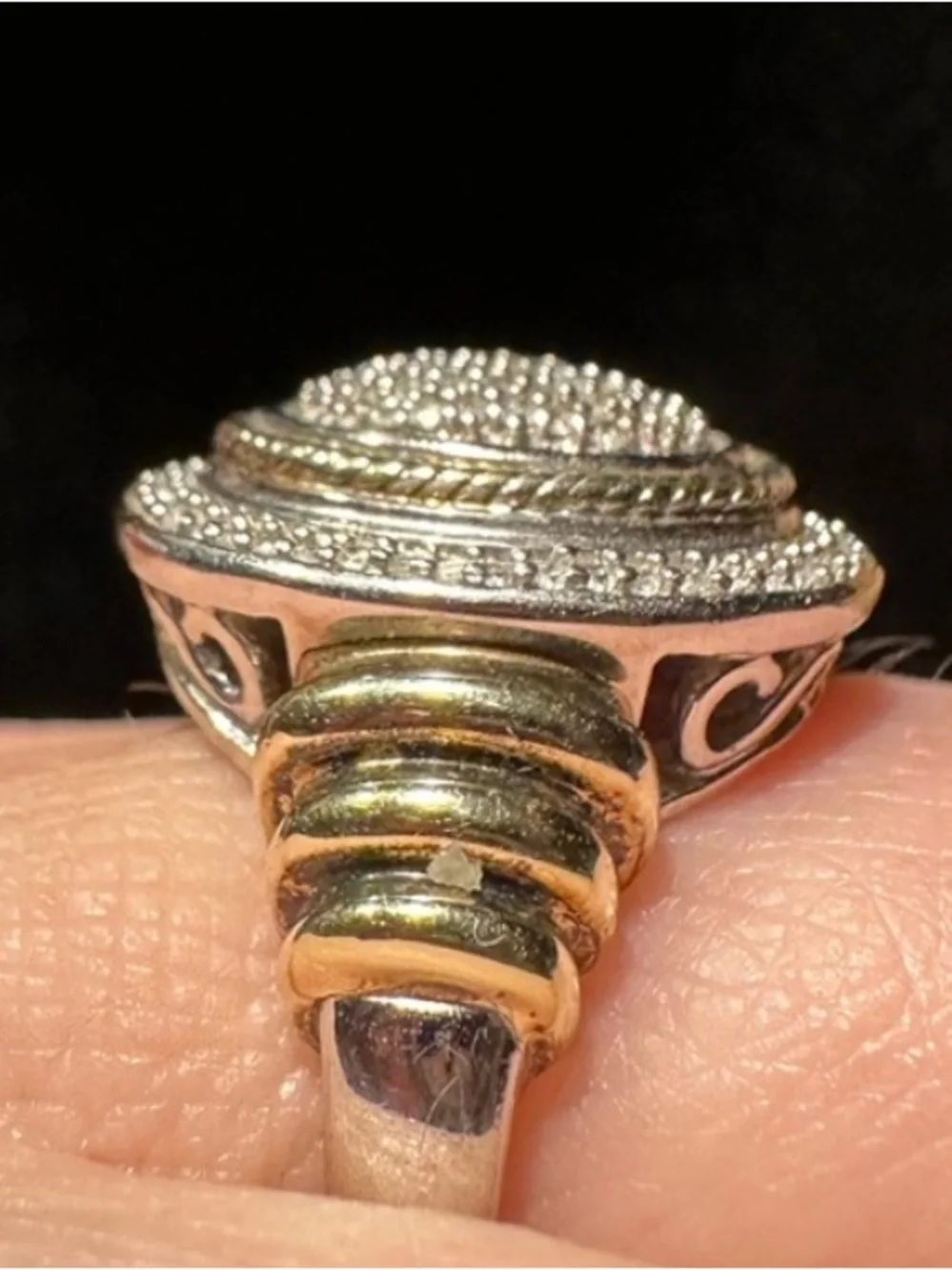 JWBR Sterling Silver Diamond Pave Ring ๐ - Picture 9 of 10